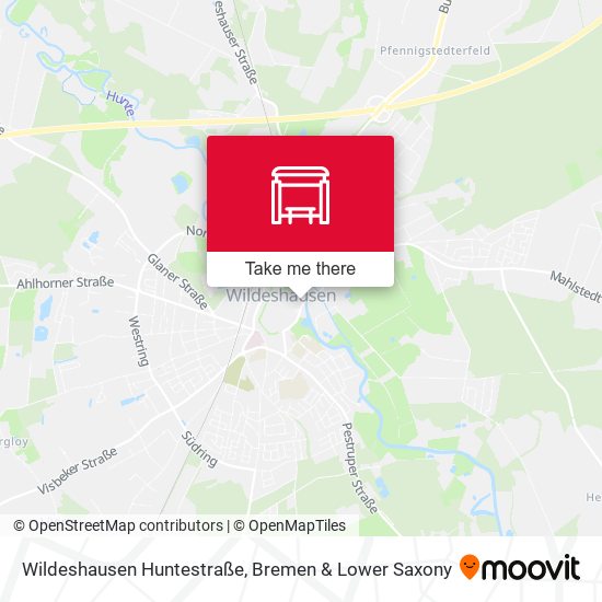 Wildeshausen Huntestraße map