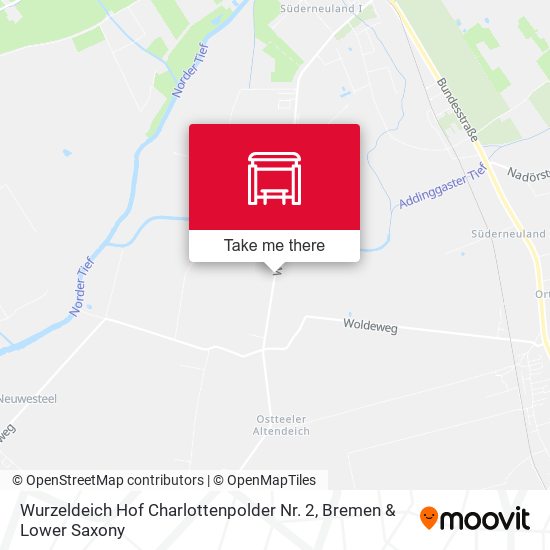 Wurzeldeich Hof Charlottenpolder Nr. 2 map
