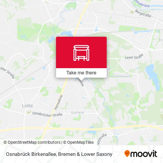 Osnabrück Birkenallee map
