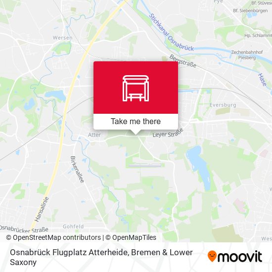 Osnabrück Flugplatz Atterheide map