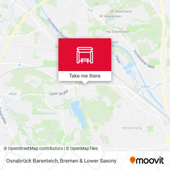 Osnabrück Barenteich map