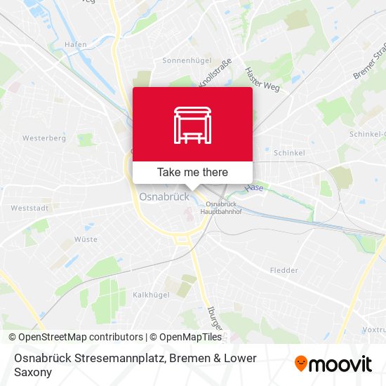 Osnabrück Stresemannplatz map