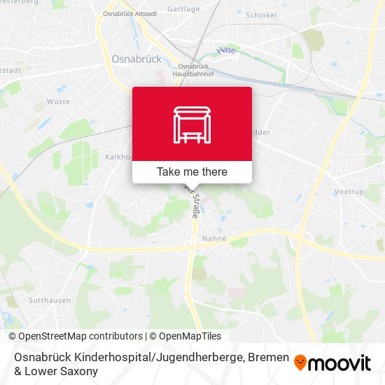 Osnabrück Kinderhospital / Jugendherberge map