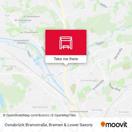 Osnabrück Bramstraße map