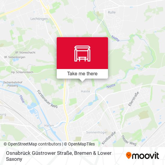 Osnabrück Güstrower Straße map