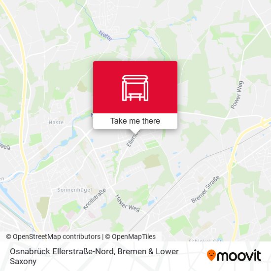 Osnabrück Ellerstraße-Nord map