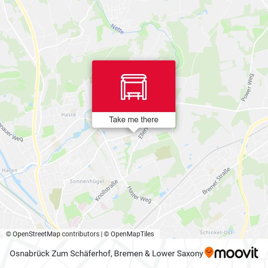 Osnabrück Zum Schäferhof map