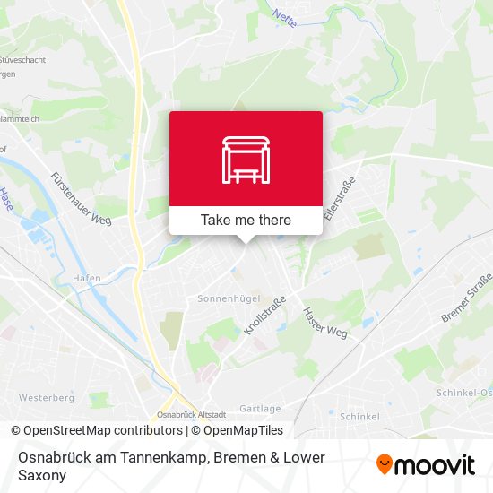 Osnabrück am Tannenkamp map