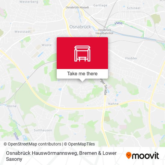 Osnabrück Hauswörmannsweg map