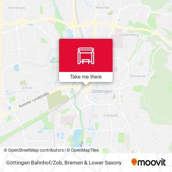 Göttingen Bahnhof/Zob map