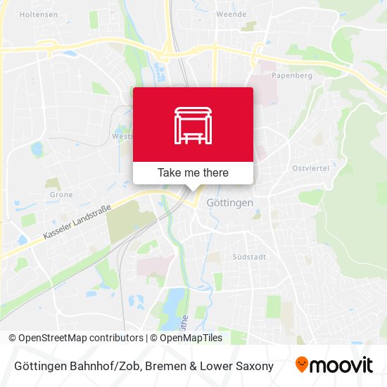 Göttingen Bahnhof/Zob map