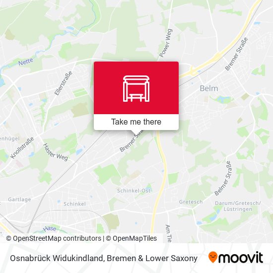 Osnabrück Widukindland map