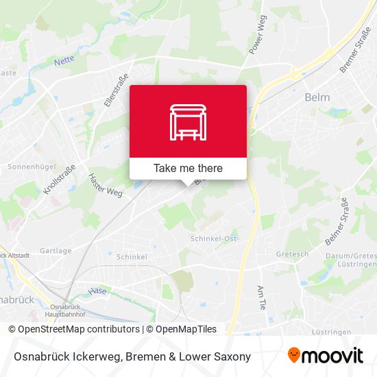 Osnabrück Ickerweg map