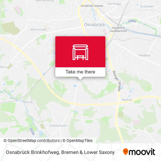 Osnabrück Brinkhofweg map