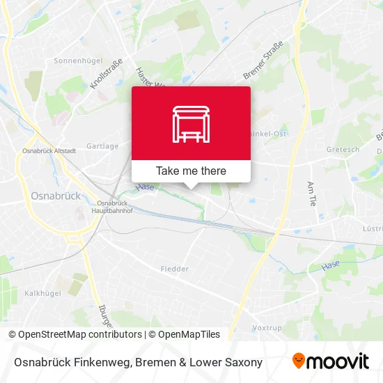 Карта Osnabrück Finkenweg