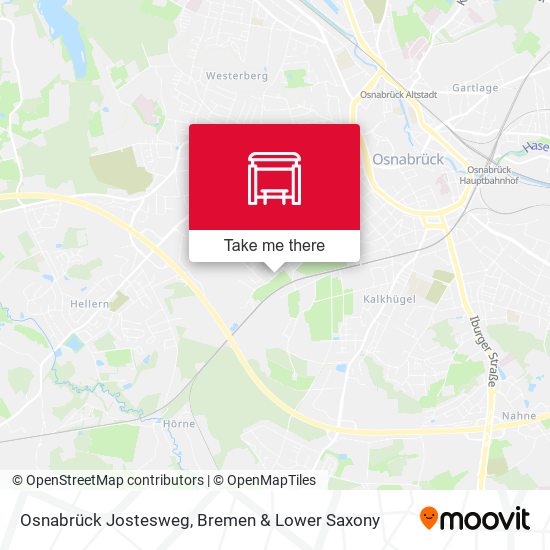 Osnabrück Jostesweg map