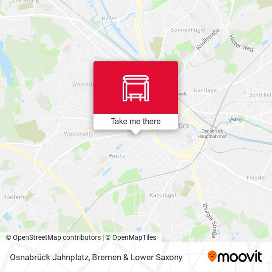 Osnabrück Jahnplatz map