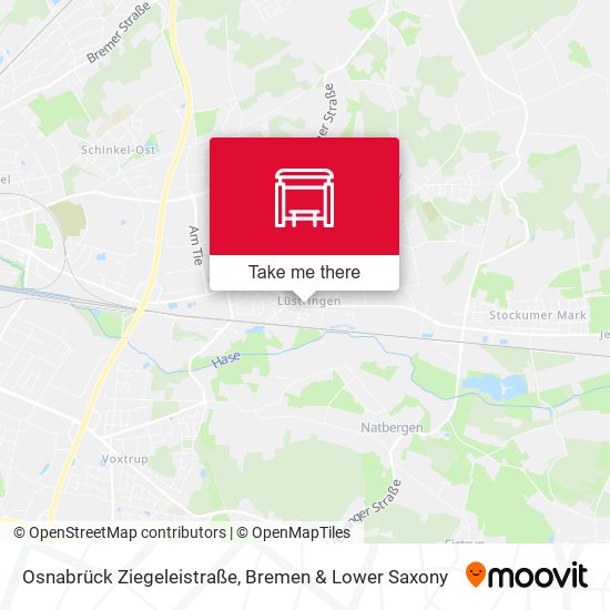 Osnabrück Ziegeleistraße map