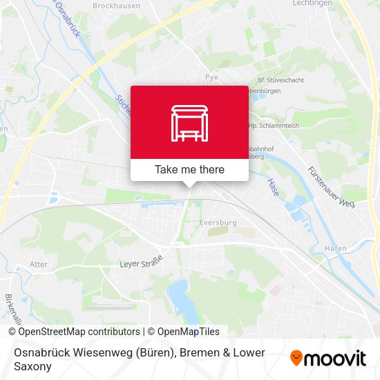 Osnabrück Wiesenweg (Büren) map