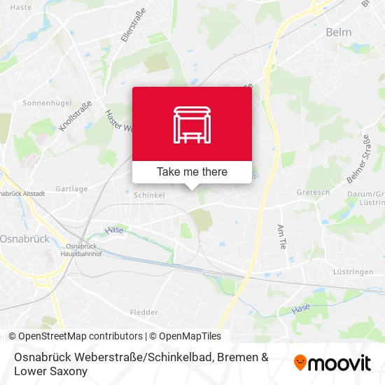Карта Osnabrück Weberstraße / Schinkelbad