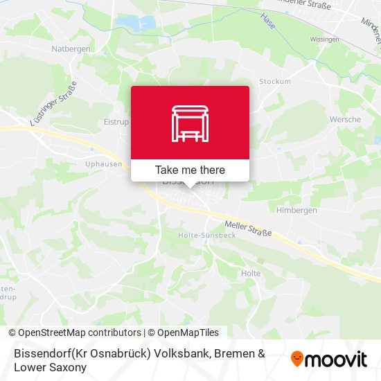 Bissendorf(Kr Osnabrück) Volksbank map