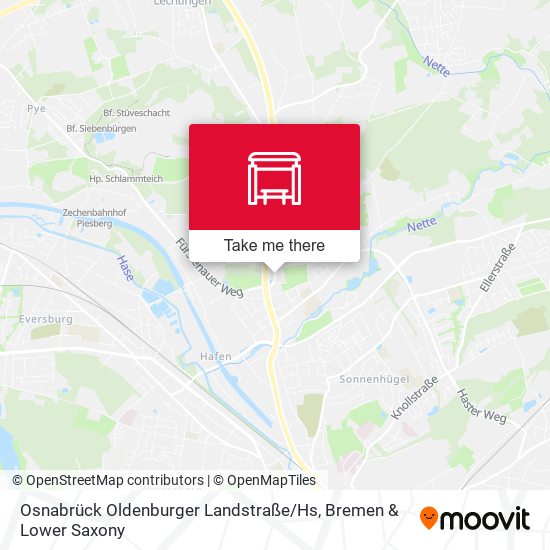 Osnabrück Oldenburger Landstraße / Hs map