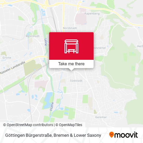 Göttingen Bürgerstraße map