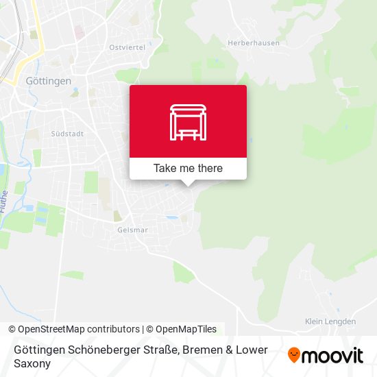 Göttingen Schöneberger Straße map