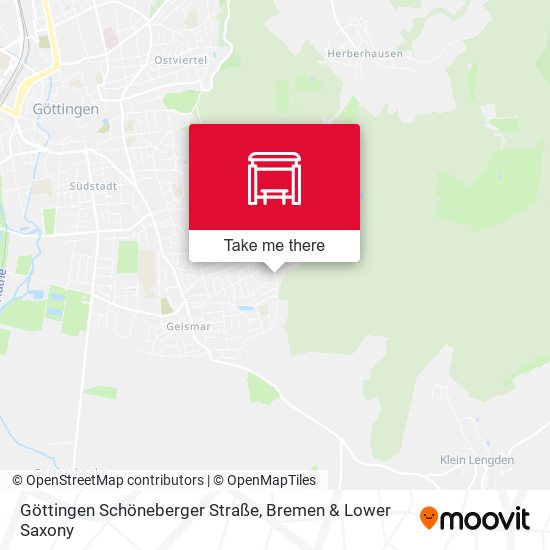 Göttingen Schöneberger Straße map
