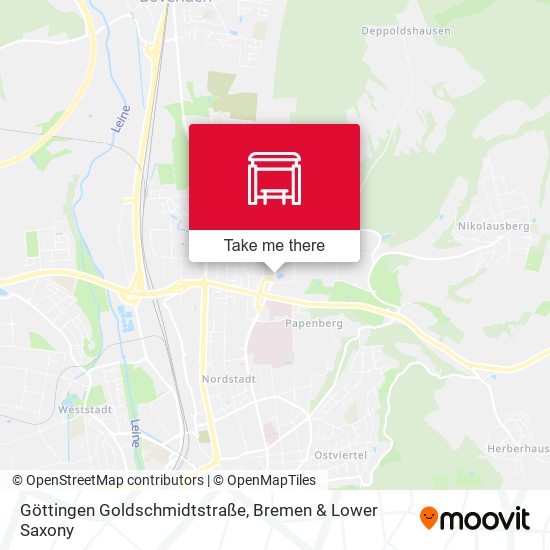 Göttingen Goldschmidtstraße map