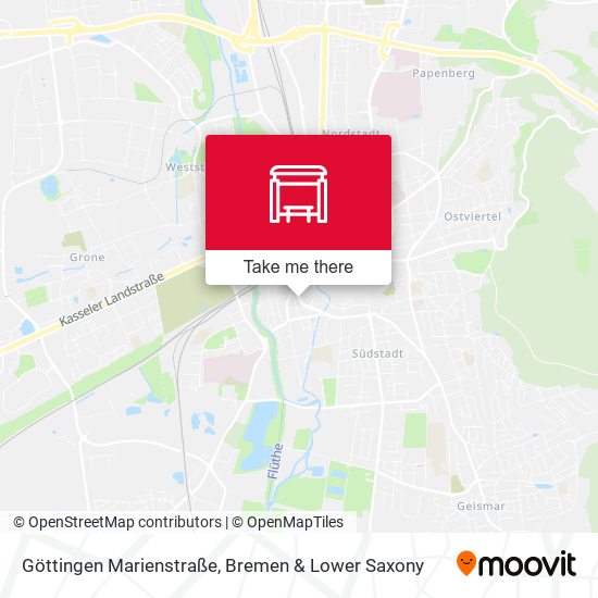 Göttingen Marienstraße map