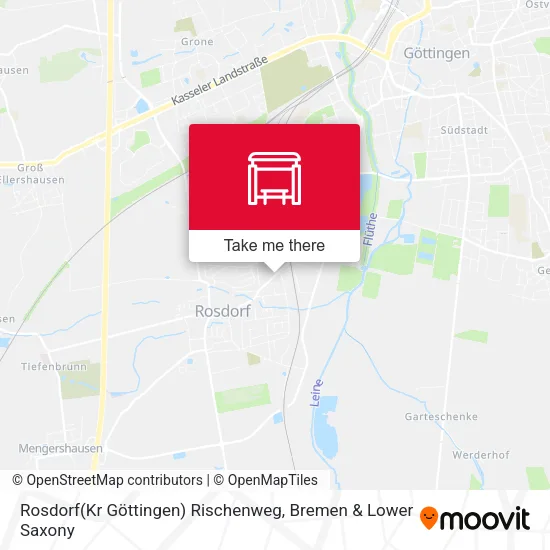 Карта Rosdorf(Kr Göttingen) Rischenweg