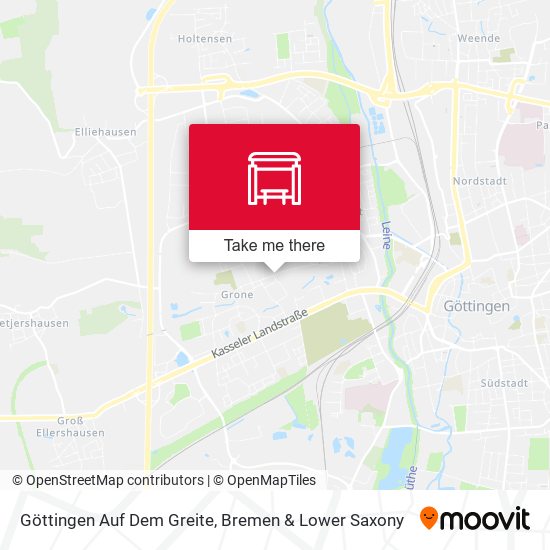 Göttingen Auf Dem Greite map