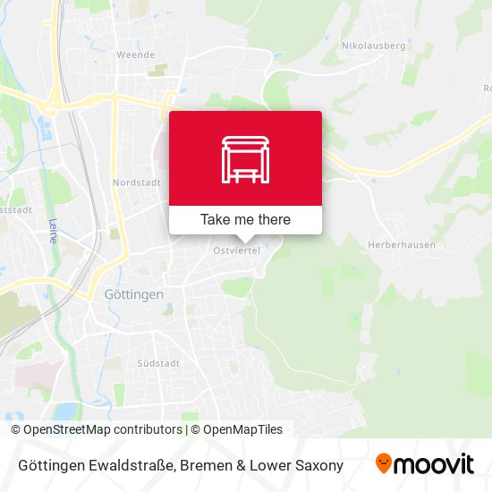 Göttingen Ewaldstraße map