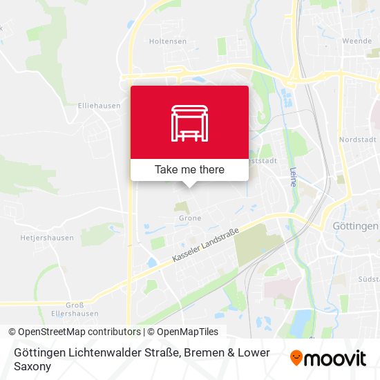 Göttingen Lichtenwalder Straße map