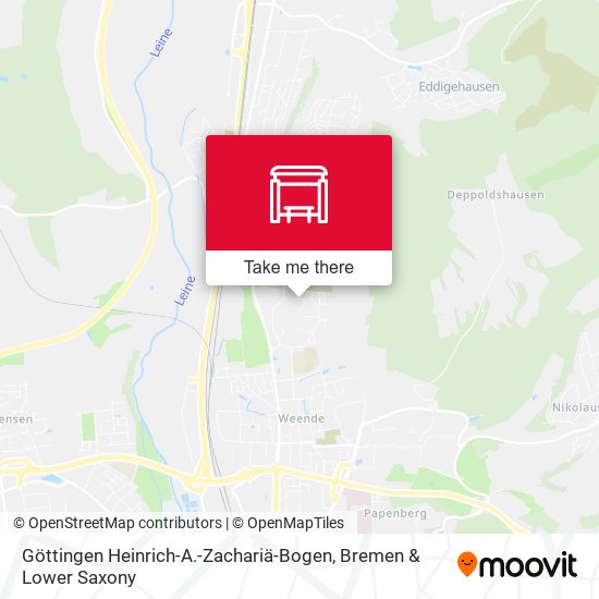 Göttingen Heinrich-A.-Zachariä-Bogen map