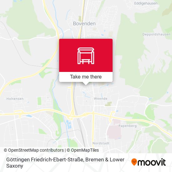 Göttingen Friedrich-Ebert-Straße map