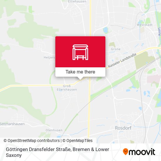Göttingen Dransfelder Straße map