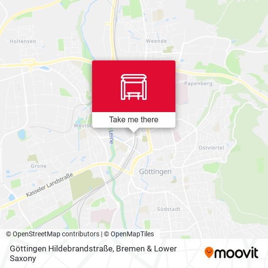 Göttingen Hildebrandstraße map