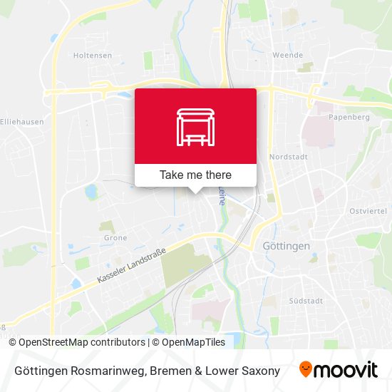 Göttingen Rosmarinweg map