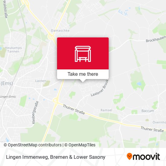 Lingen Immenweg map