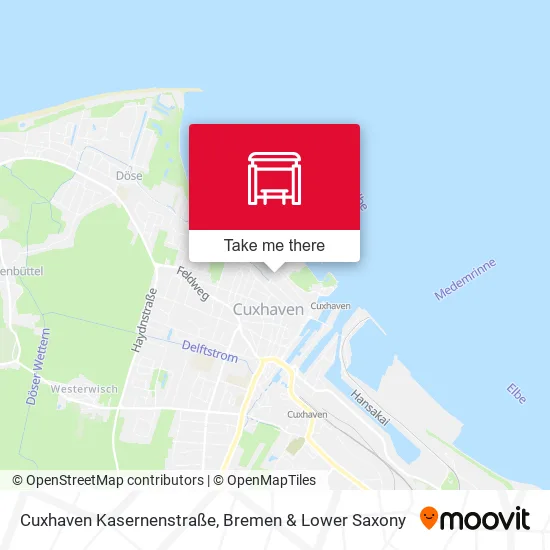 Карта Cuxhaven Kasernenstraße