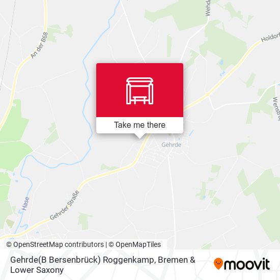 Gehrde(B Bersenbrück) Roggenkamp map