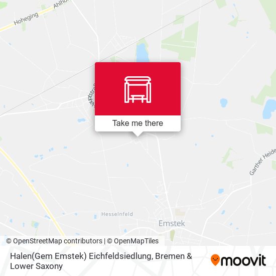 Halen(Gem Emstek) Eichfeldsiedlung map