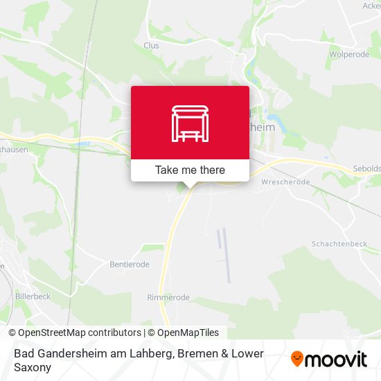 Bad Gandersheim am Lahberg map
