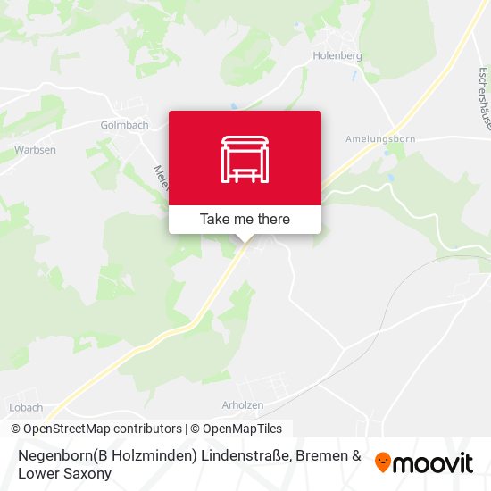Negenborn(B Holzminden) Lindenstraße map
