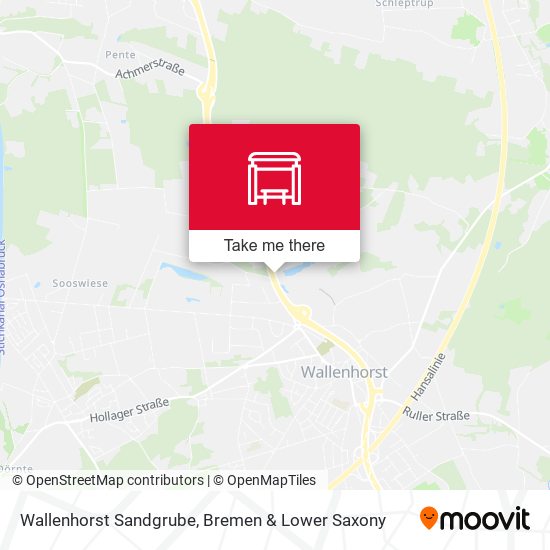 Wallenhorst Sandgrube map