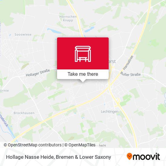 Hollage Nasse Heide map