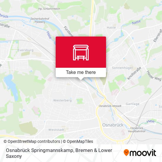 Osnabrück Springmannskamp map
