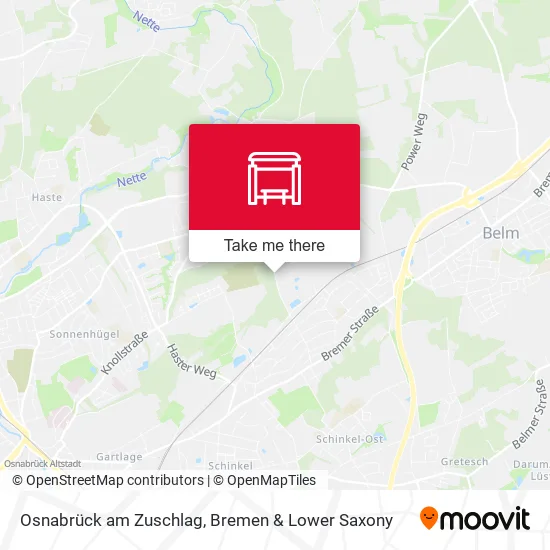 Osnabrück am Zuschlag map